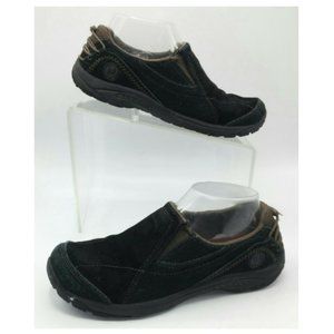 Merrell Womens 7 Walking Shoe Black Suede Slip On